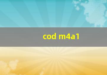 cod m4a1